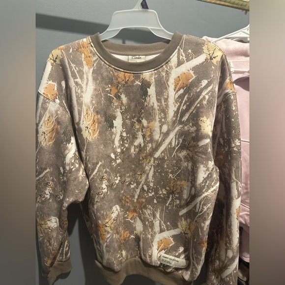 Comfrt Tops - Comfrt Camo Crewneck